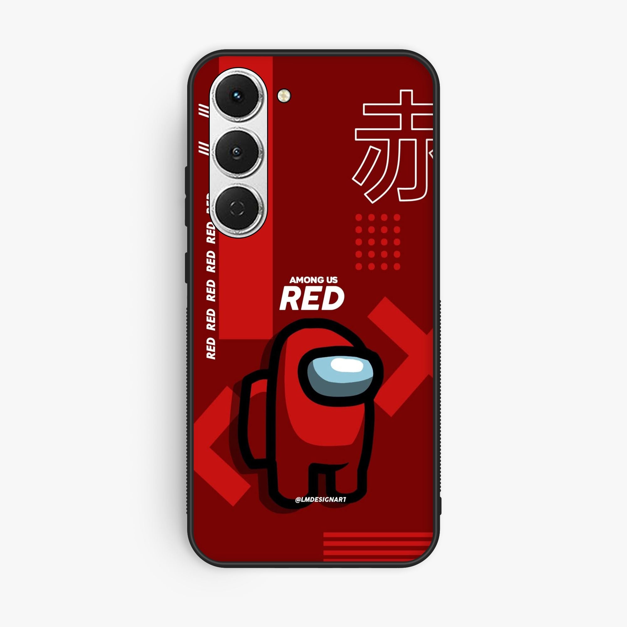 Tecno Spark 40 Pro - A Red Robot With Background - Premium Glossy Phone Case