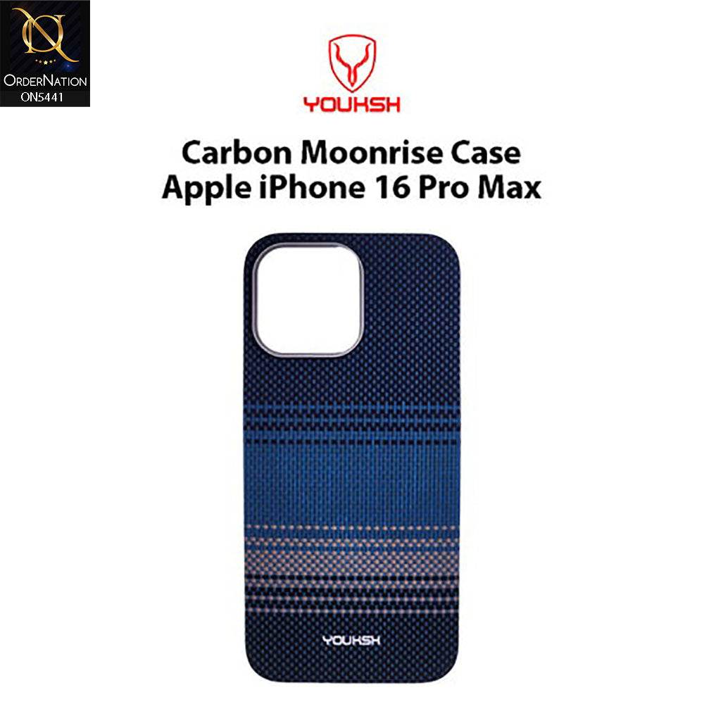 iPhone 16 Pro Max Cover - Design 2 - Premium Youksh Slim Carbon Fiber Texture Shell Case - Futurestore.pk