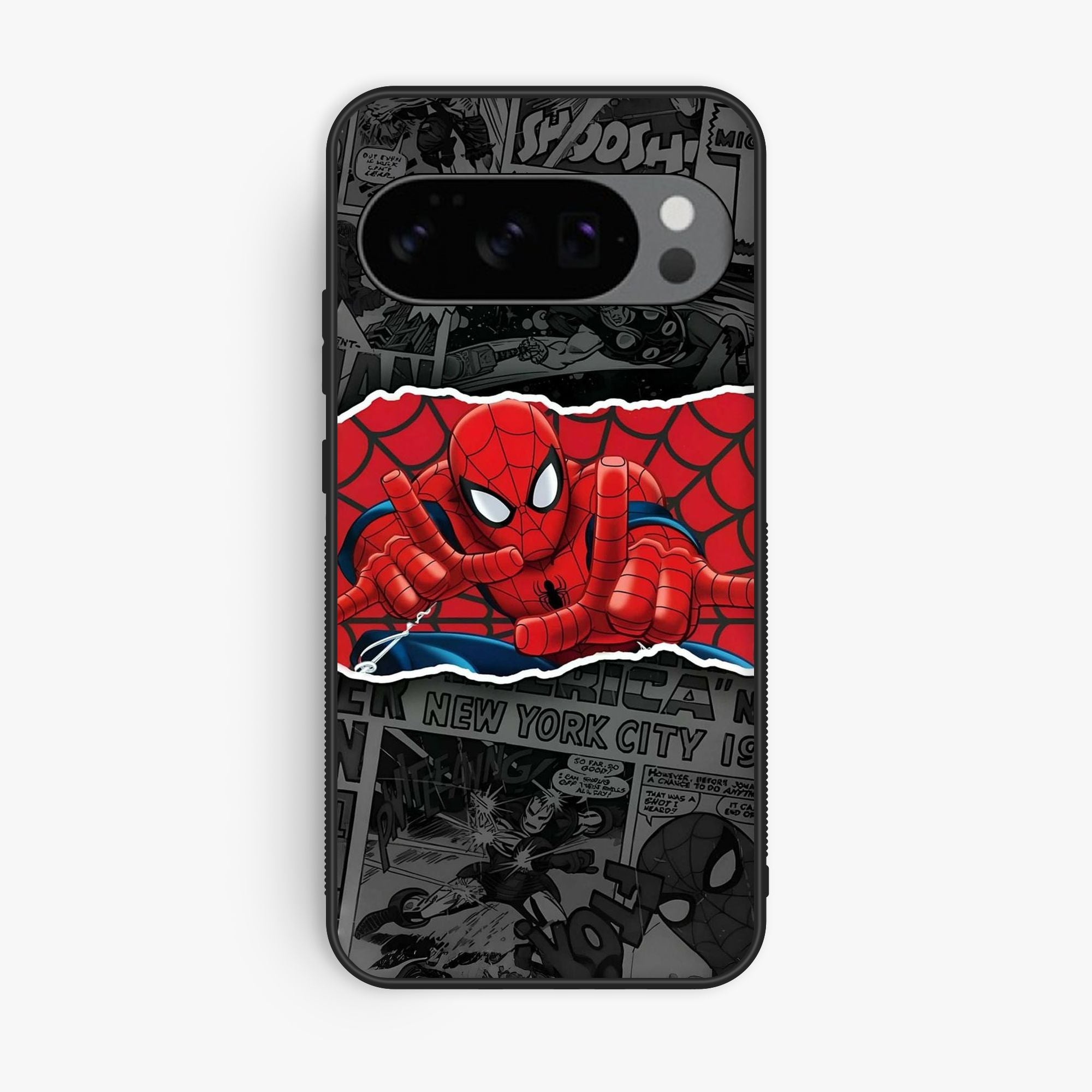 Google Pixel 10 Pro Spiderman Wallpapers 2 - Premium Metal Printed Soft Bumper Shock Proof Case