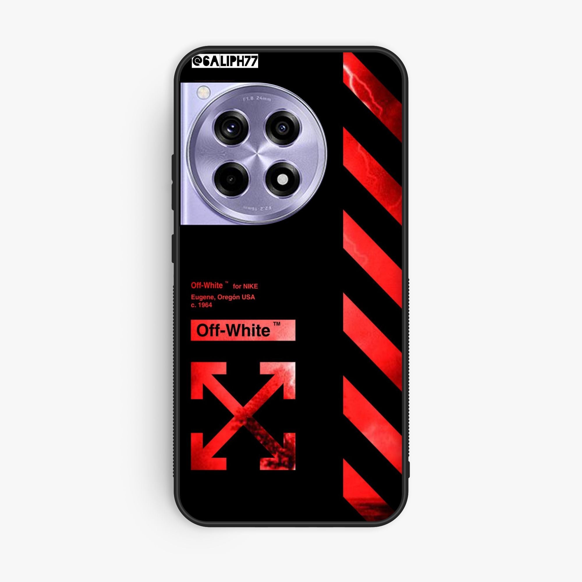 OnePlus 12R - Off - White X - Premium Glossy Phone Case
