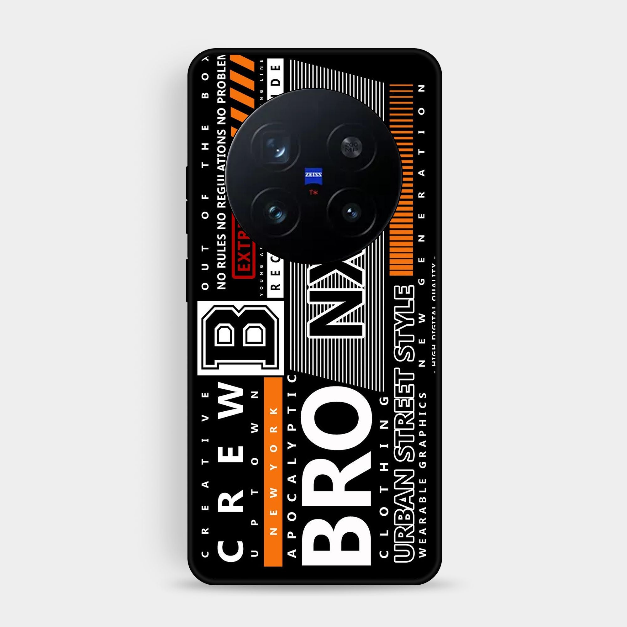 Vivo X200 Pro A Black And White Logo - Premium Glossy Phone Case