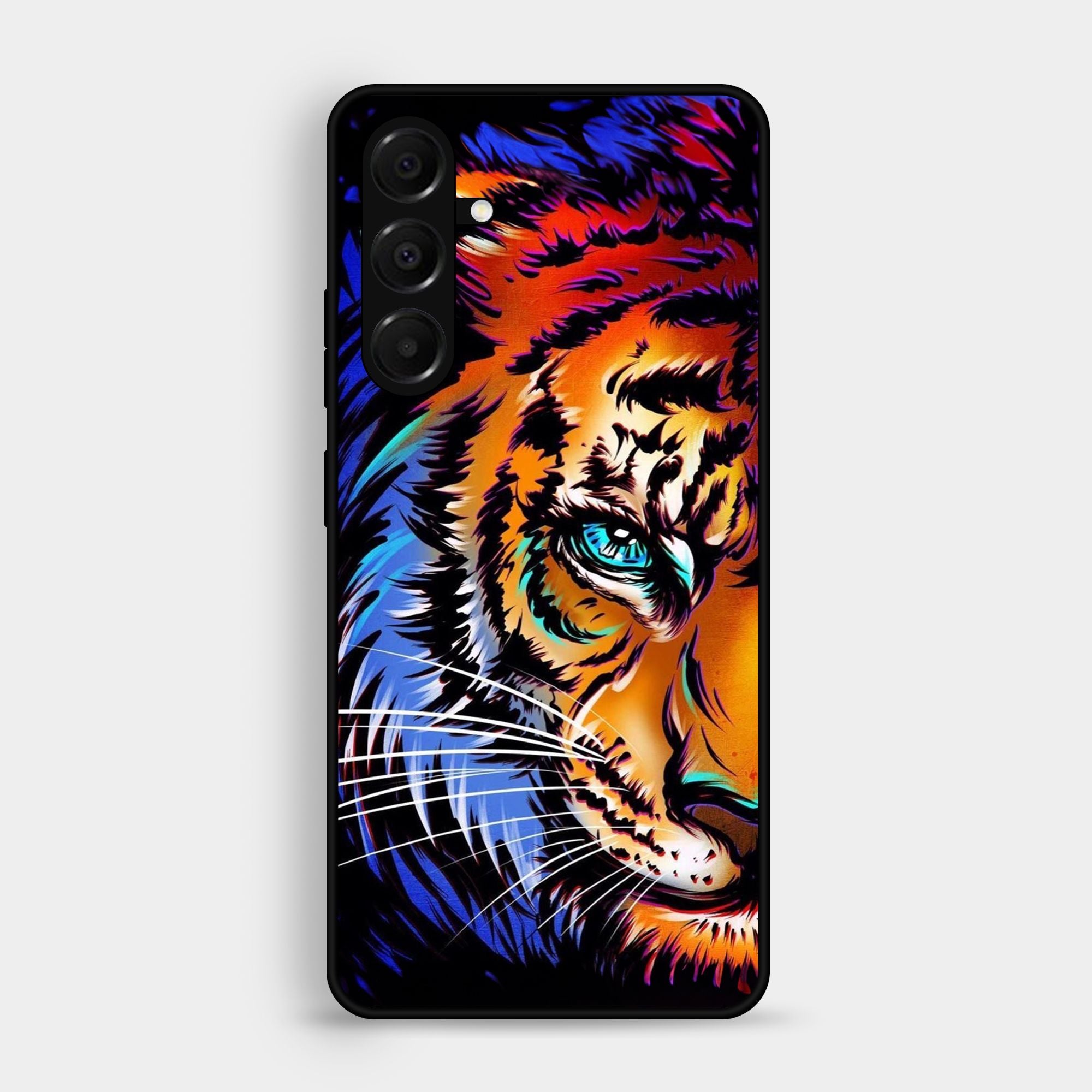 Samsung Samsung Galaxy A05s Tiger Art Premium Metal Printed soft Bumper shock Proof Case