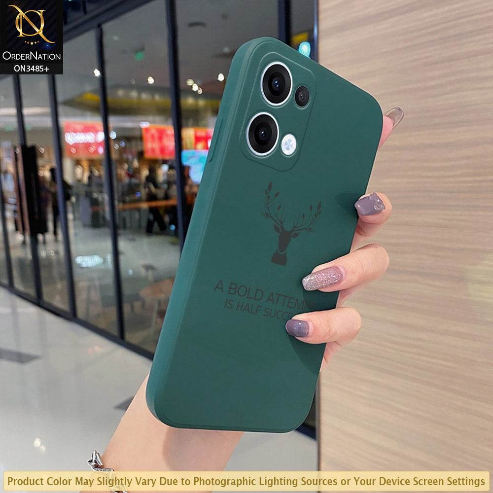 Oppo Reno 13 Cover - ONation Bold Series - HQ Liquid Silicone Elegant Colors Camera Protection Soft Case - Futurestore.pk