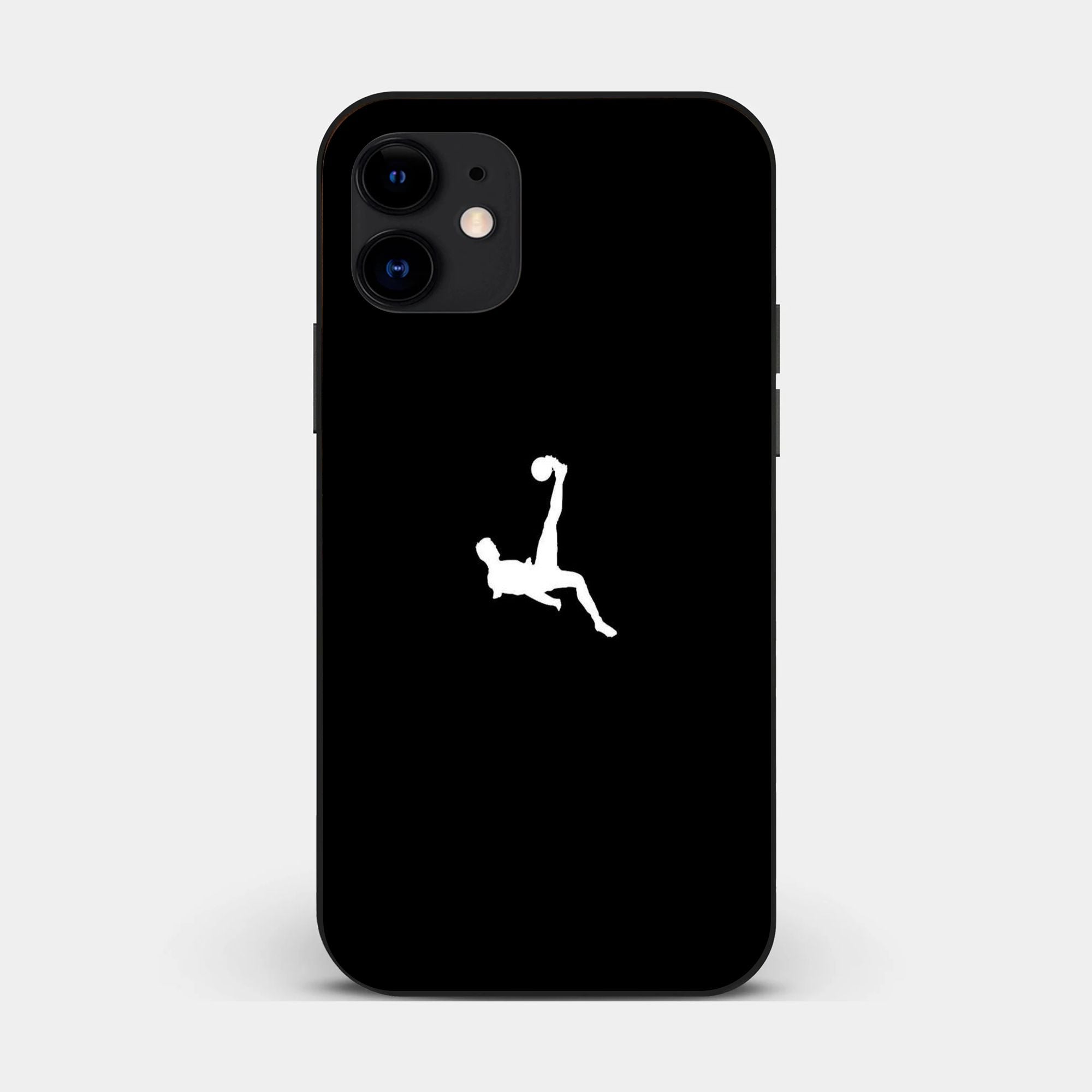 iPhone 12 Mini - A Silhouette Of Man Doing - Premium Glossy Phone Case