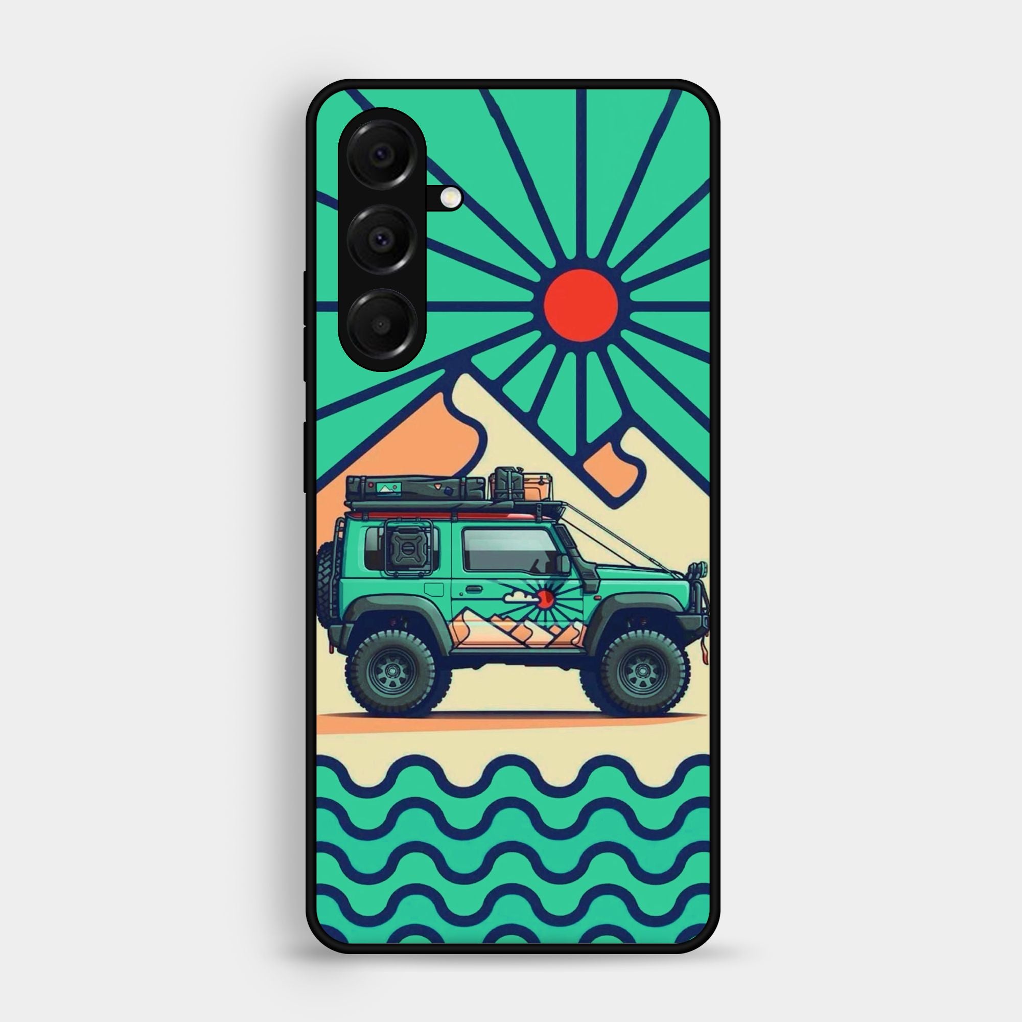 Samsung Samsung Galaxy A05s Suzuki Jimny Design Premium Metal Printed soft Bumper shock Proof Case