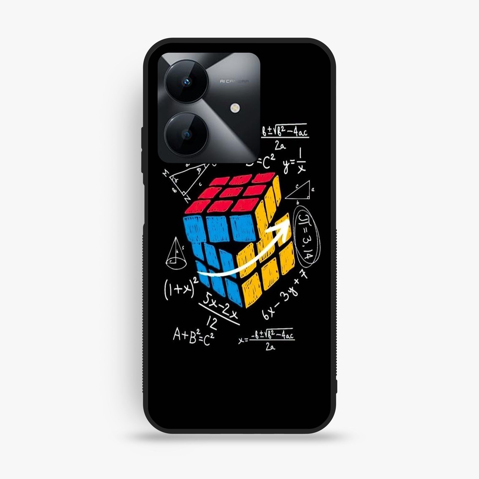 Realme Note 60x - A Black Shirt With Rub - Premium Glossy Phone Case