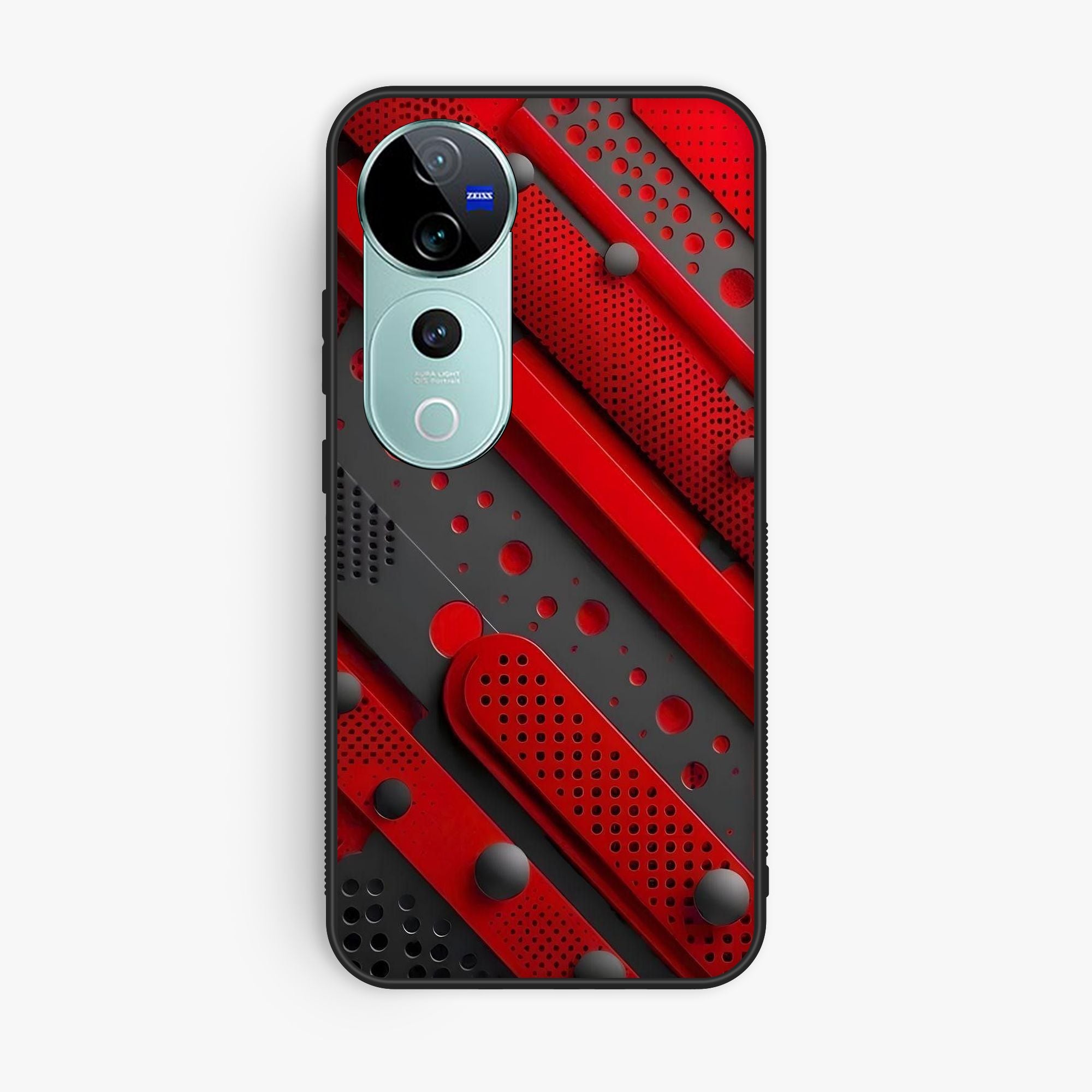 Vivo V40 Pro Red Tech - Premium Glossy Phone Case