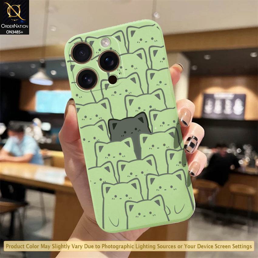 iPhone 16 Pro Max Cover - ONation Be Different Series - HQ Liquid Silicone Elegant Colors Camera Protection Soft Case Design4