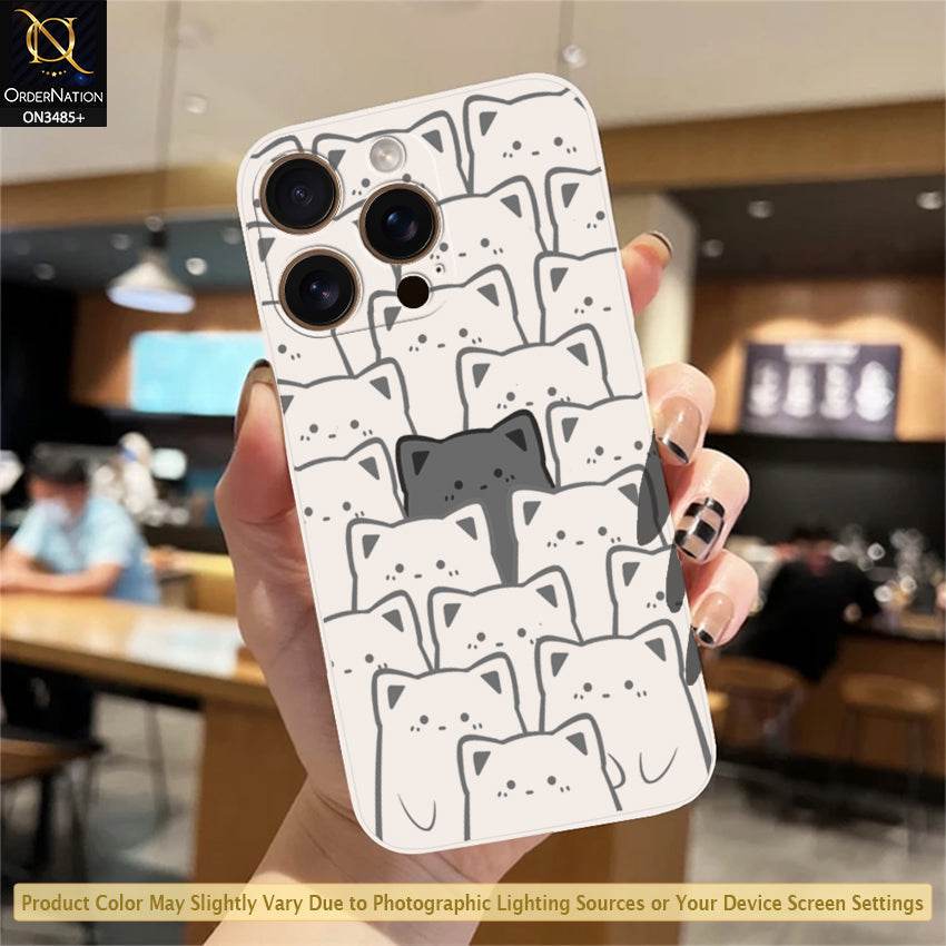 iPhone 16 Pro Max Cover - ONation Be Different Series - HQ Liquid Silicone Elegant Colors Camera Protection Soft Case Design3