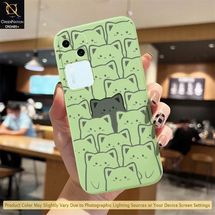 Vivo V30 Cover - ONation Be Different Series - HQ Liquid Silicone Elegant Colors Camera Protection Soft Case - Futurestore.pk