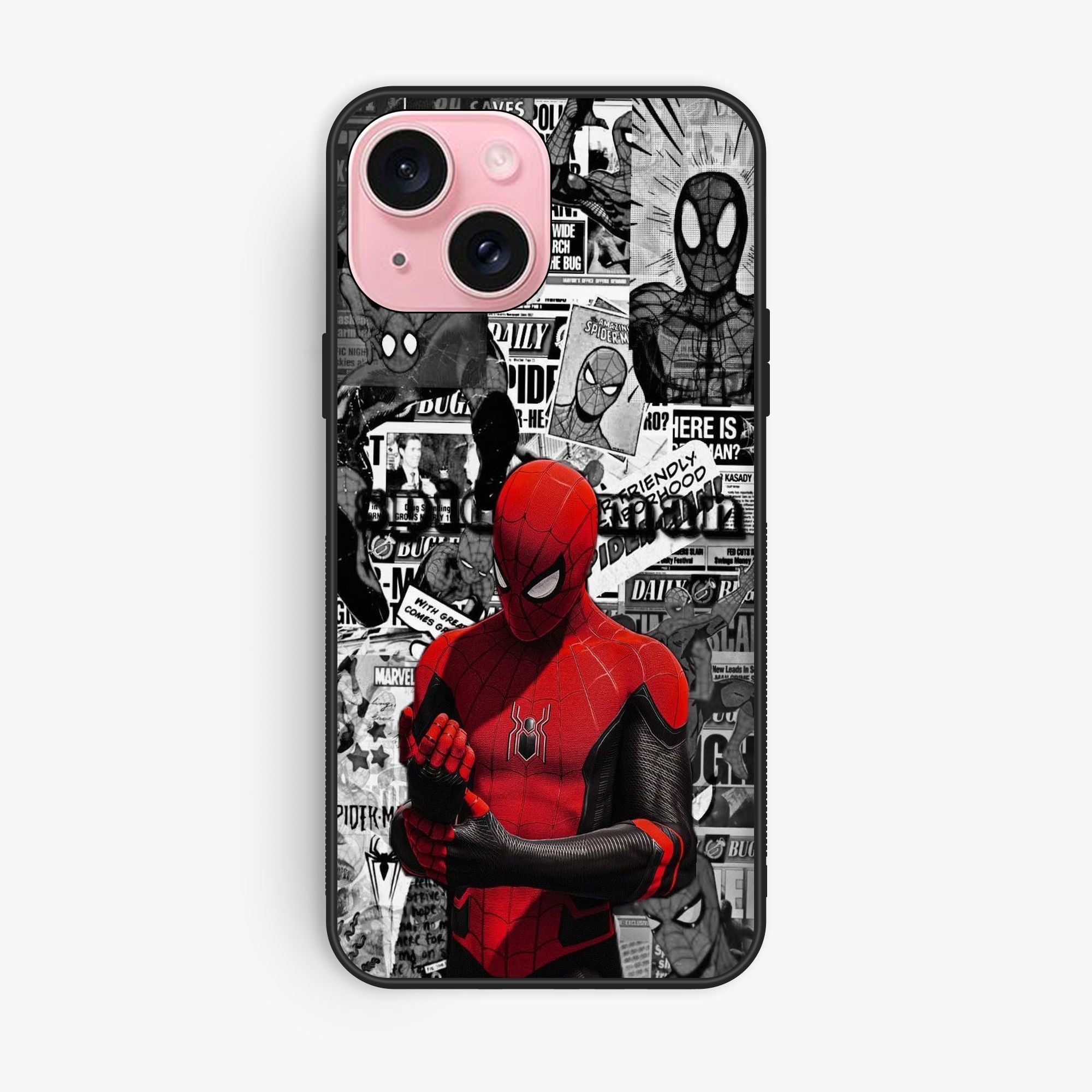 iPhone 15 - Spiderman Wallpapers - Premium Glossy Phone Case