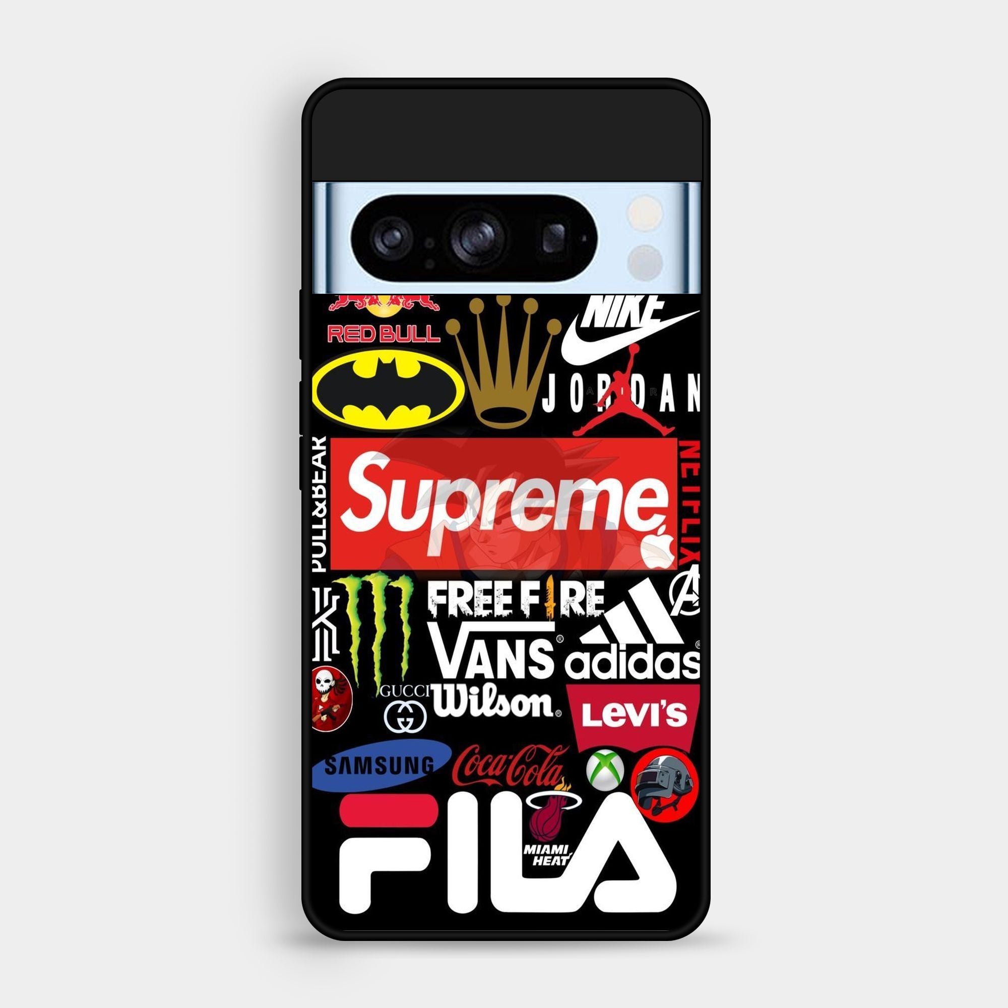 Google Pixel 8 Pro - A Poster With The Logos - Premium Glossy Phone Case