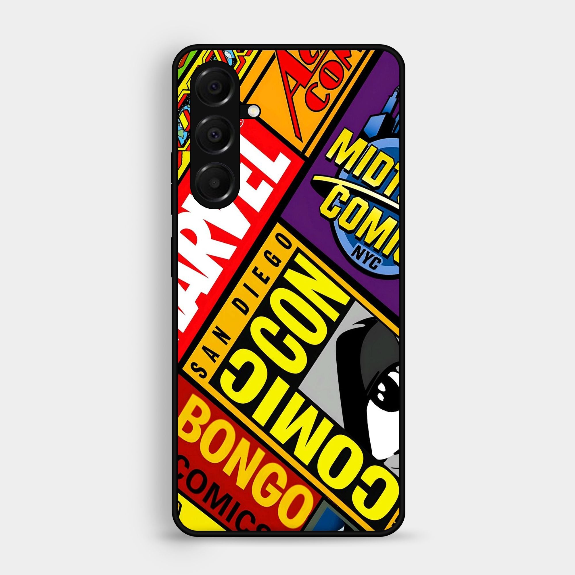 Samsung Galaxy A16 A Bunch Of Comics On Premium Metal Printed Soft Bumper Shock Proof Case