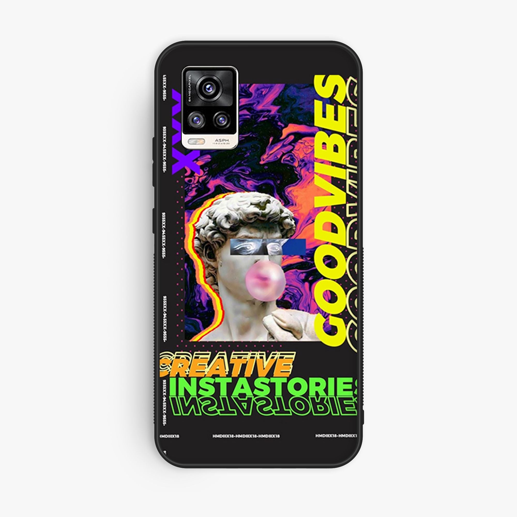 Vivo V20 Design 075 Premium Glossy Phone Case