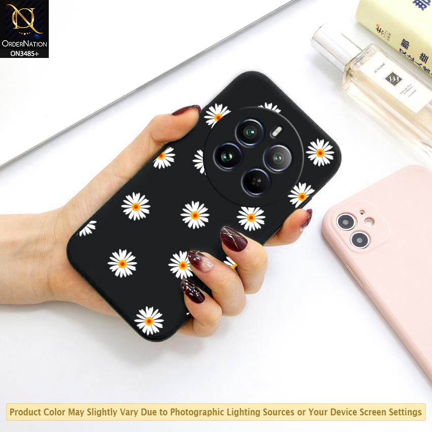 Realme 12 4G Cover - ONation Daisy Series - HQ Liquid Silicone Elegant Colors Camera Protection Soft Case - Futurestore.pk