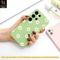 Samsung Galaxy S25 Ultra Cover - ONation Daisy Series - HQ Liquid Silicone Elegant Colors Camera Protection Soft Case - Futurestore.pk