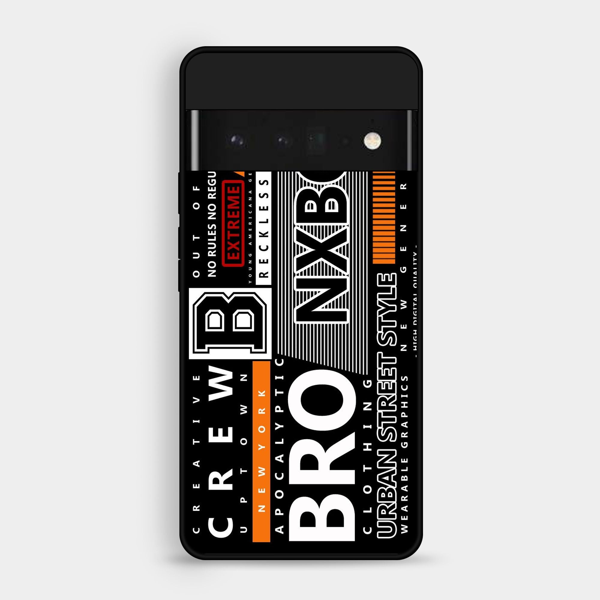 Google Pixel 6 Pro A Black And White Logo - Premium Glossy Phone Case