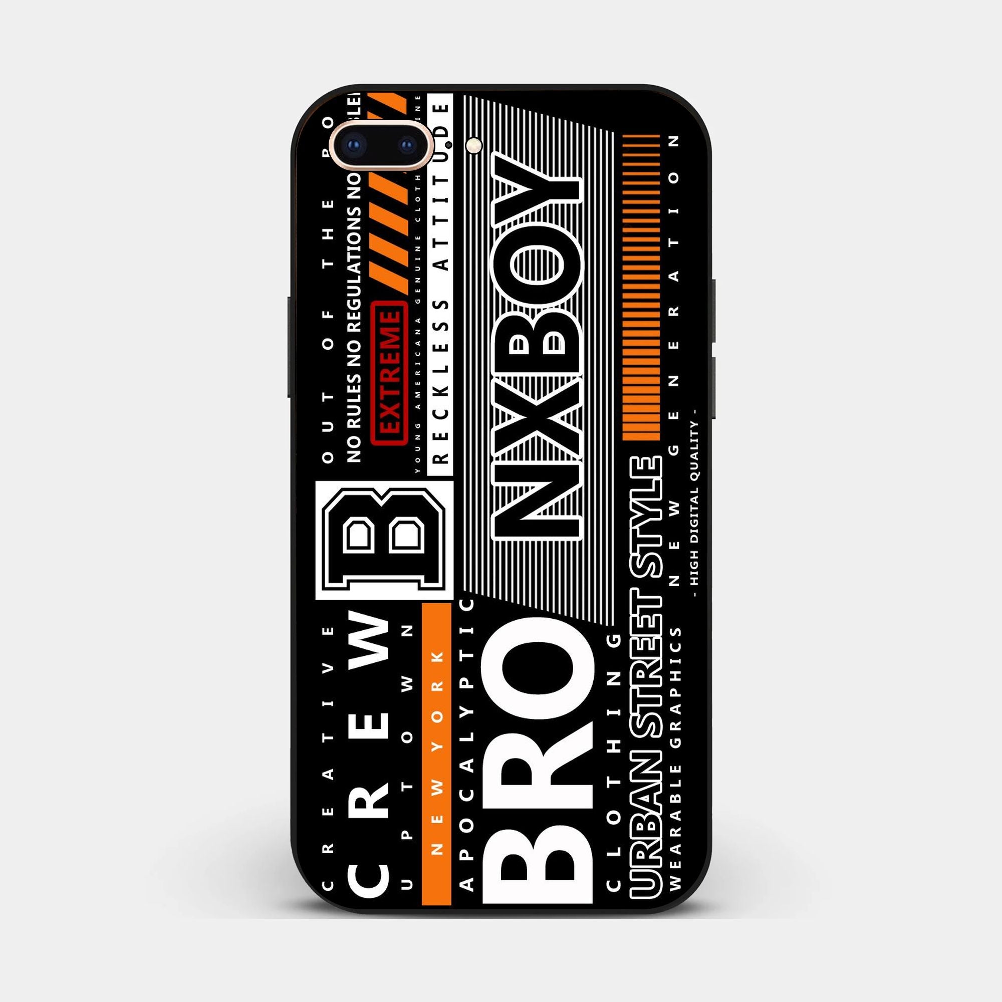 iPhone 8 Plus - A Black And White Logo - Premium Glossy Phone Case