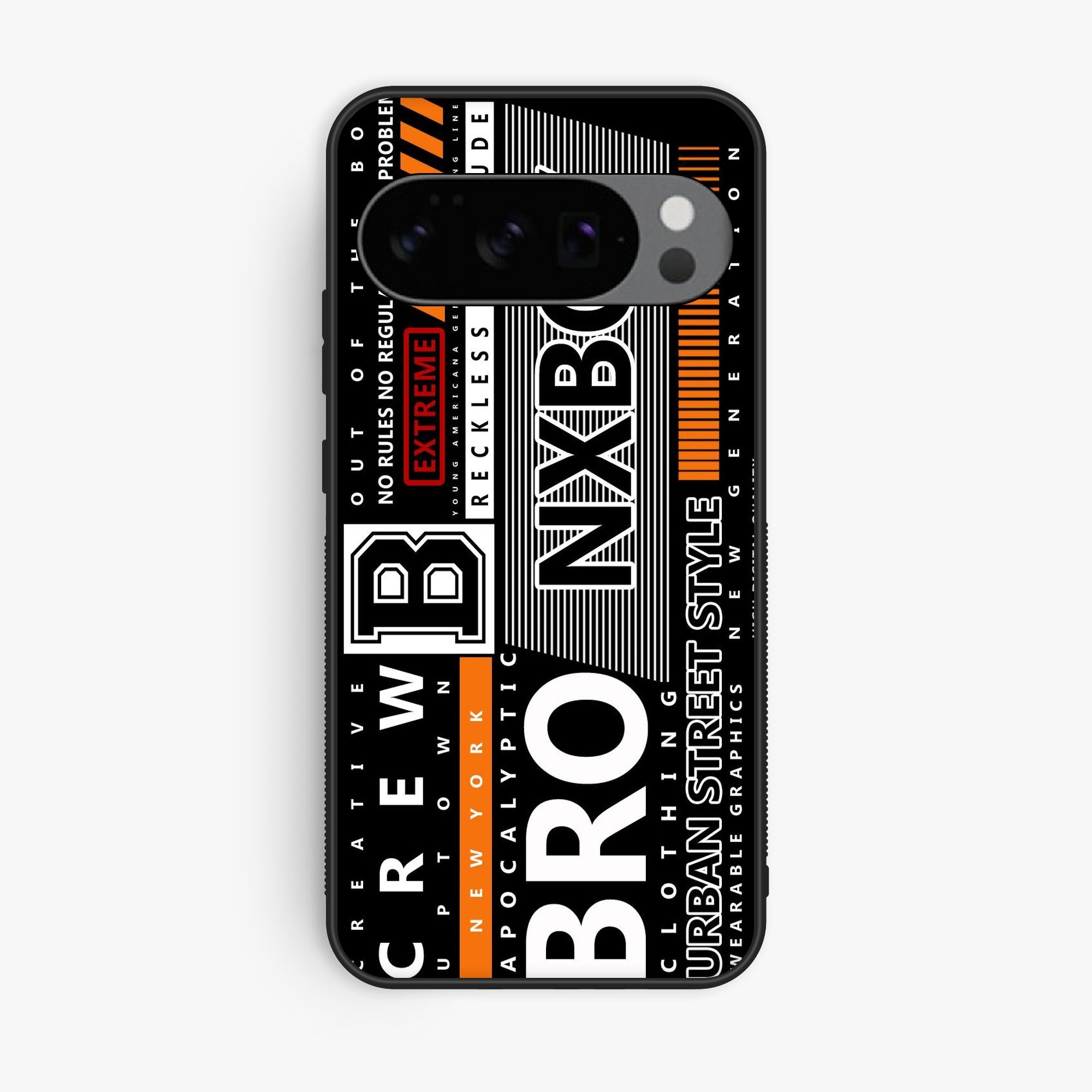 Google Pixel 9 Pro XL A Black And White Logo - Premium Glossy Phone Case