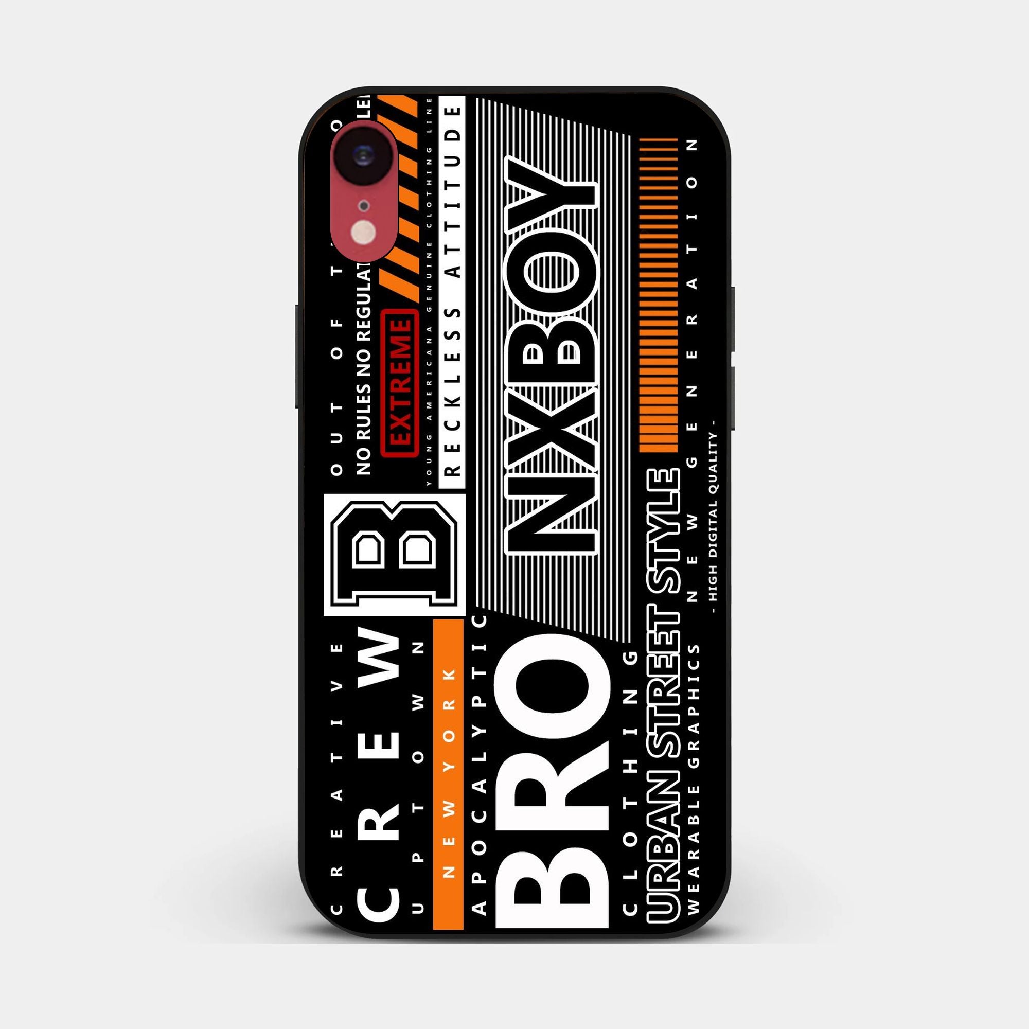 iPhone XR - A Black And White Logo - Premium Glossy Phone Case
