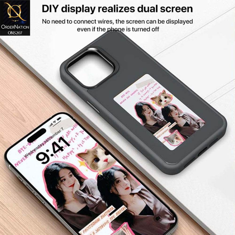 Samsung Galaxy S24 Ultra Cover - Black - New Tecnology Four-Color E-ink Screen NFC DIY Phone Case - Futurestore.pk