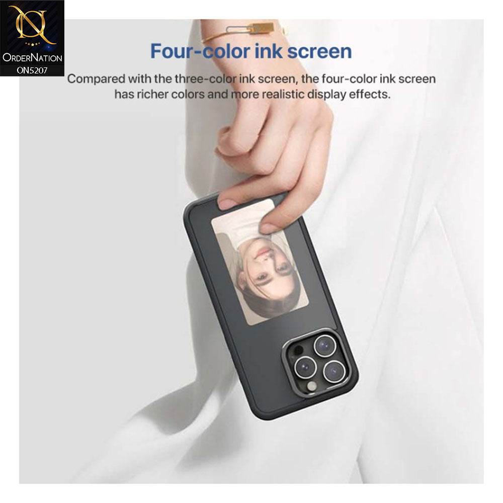 Samsung Galaxy S24 Ultra Cover - Black - New Tecnology Four-Color E-ink Screen NFC DIY Phone Case - Futurestore.pk