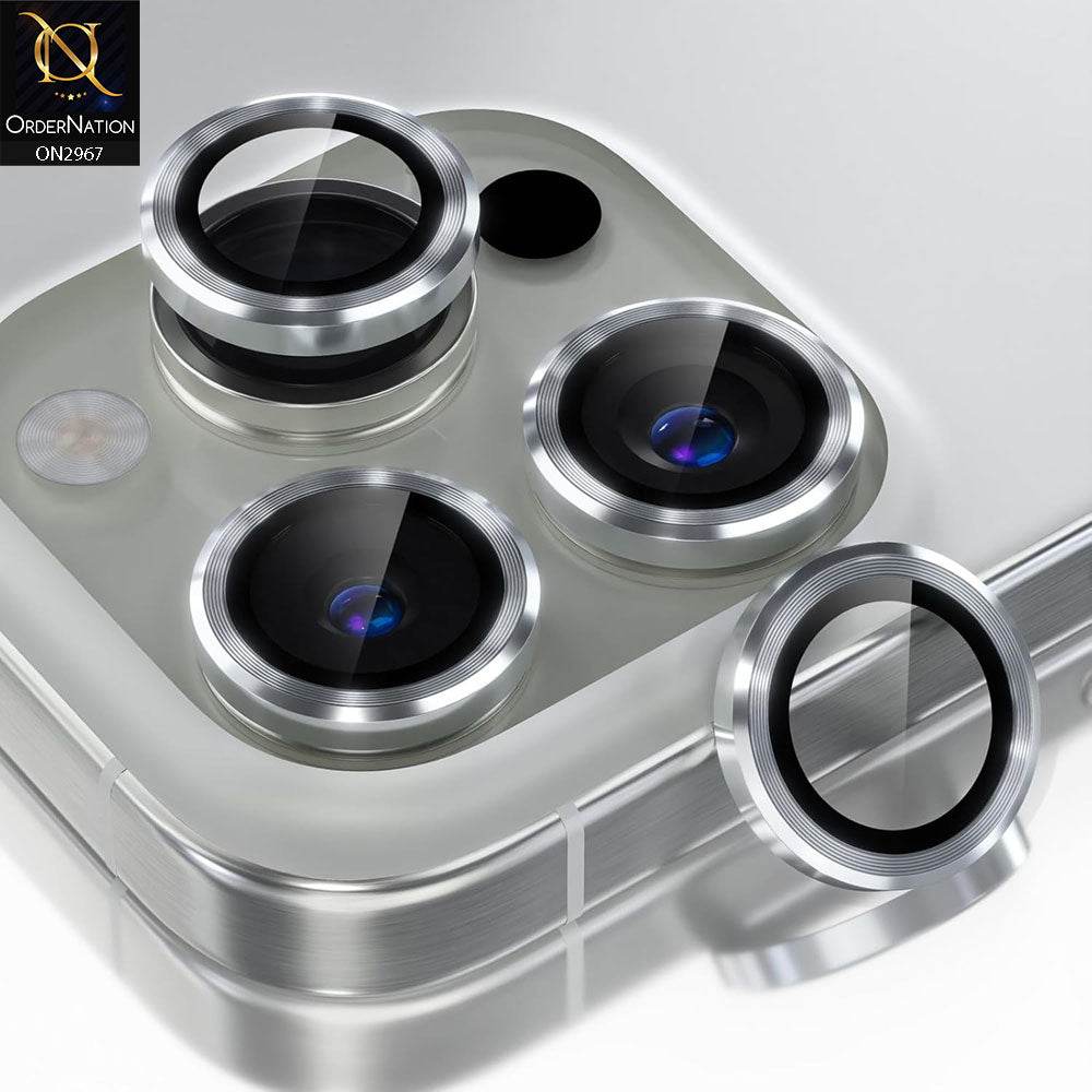 iPhone 16 Pro Max Protector - Metal Ring Camera Glass Protector - Futurestore.pk
