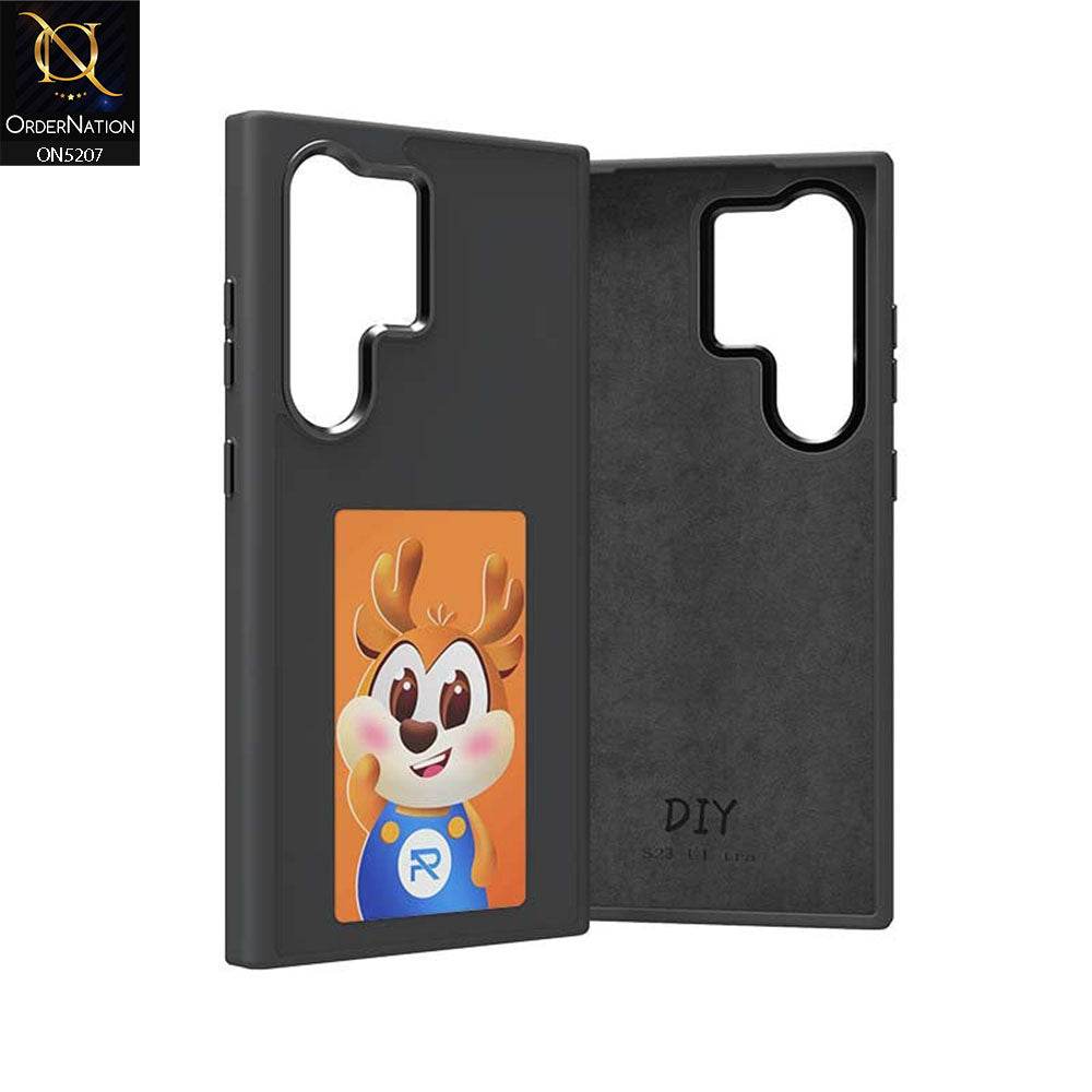 Samsung Galaxy S24 Ultra Cover - Black - New Tecnology Four-Color E-ink Screen NFC DIY Phone Case - Futurestore.pk
