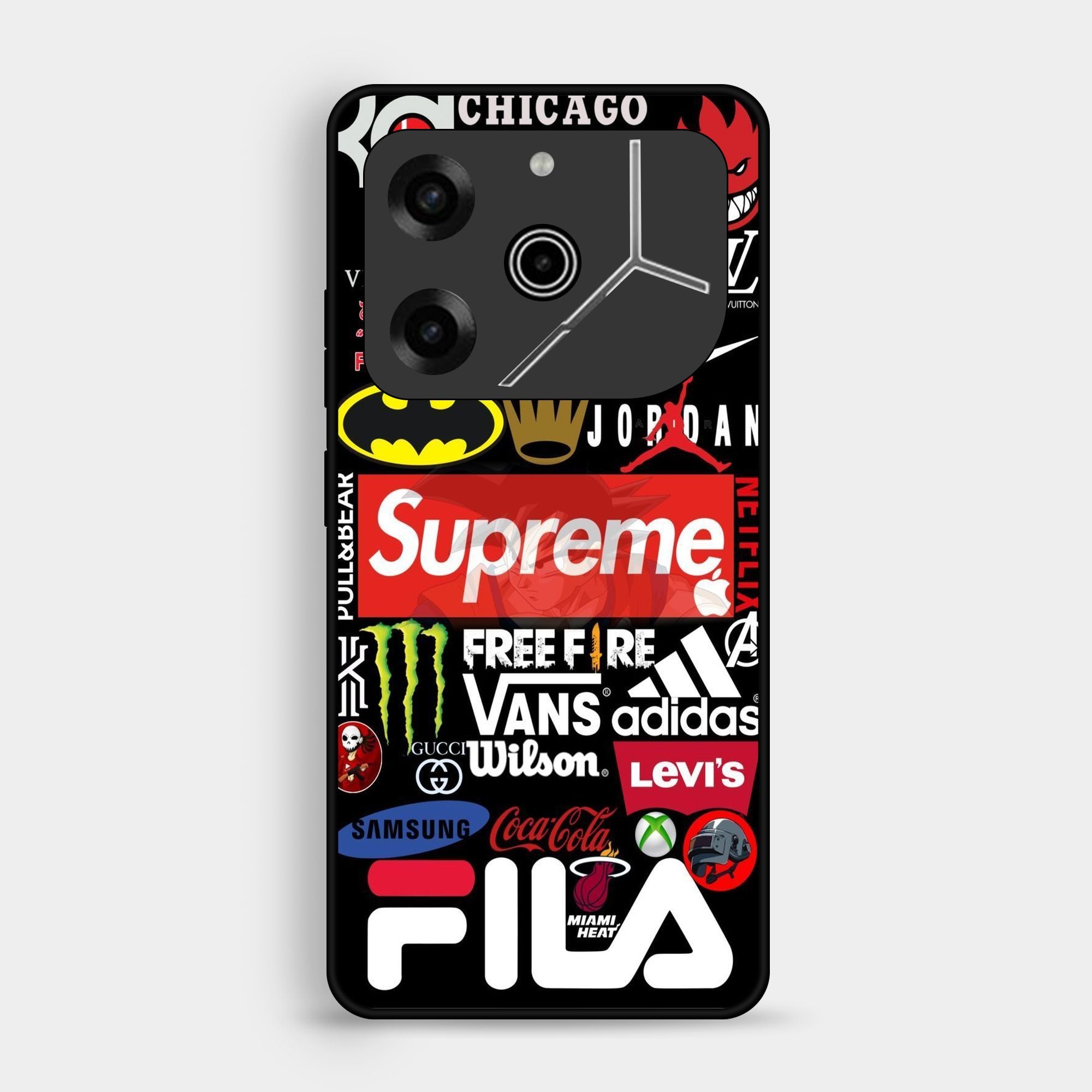 Tecno Pova 6 - A Poster With The Logos - Premium Glossy Phone Case