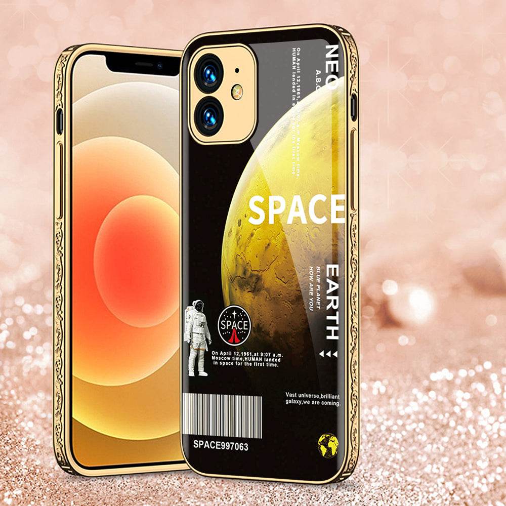 iPhone 11 Cover - Limitless Series - Premium Electroplated Shutterproof Case Soft Silicon Borders Case Design7
