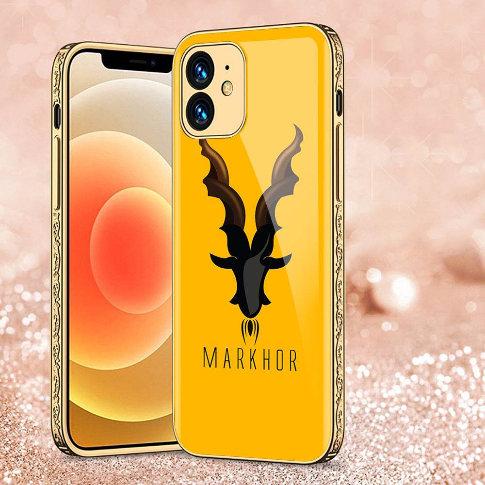 iPhone 11 Cover - Markhor Series - Premium Electroplated Shutterproof Case Soft Silicon Borders Case Design1