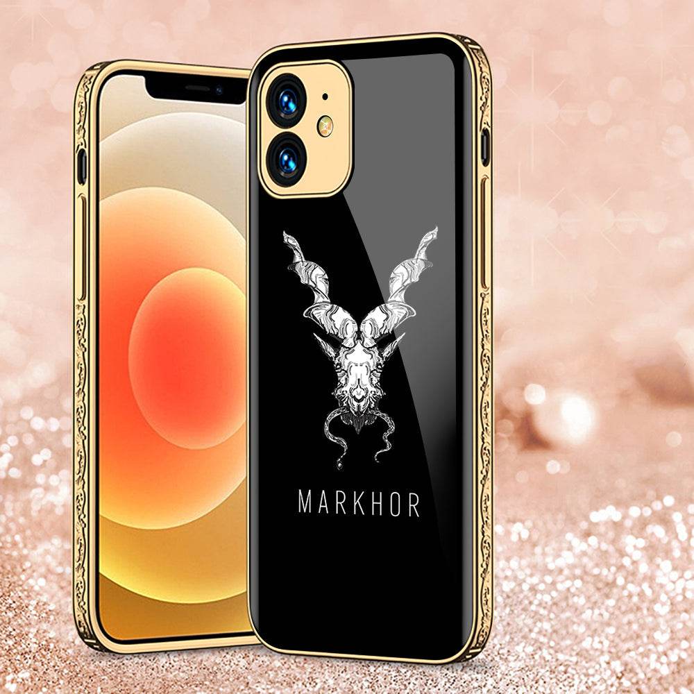 iPhone 11 Cover - Markhor Series - Premium Electroplated Shutterproof Case Soft Silicon Borders Case Design3
