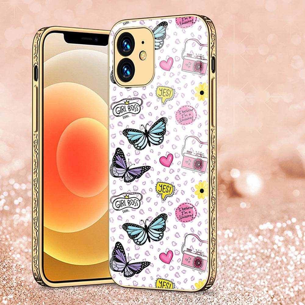 iPhone 11 Cover - Vanilla Dream Series - Premium Electroplated Shutterproof Case Soft Silicon Borders Case Design8