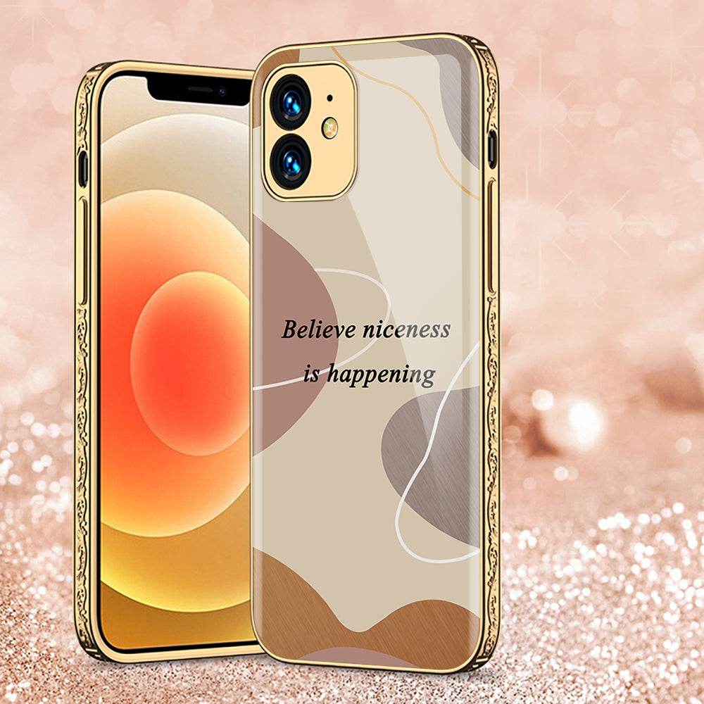 iPhone 11 Cover - Happy Series - Premium Electroplated Shutterproof Case Soft Silicon Borders Case Design6