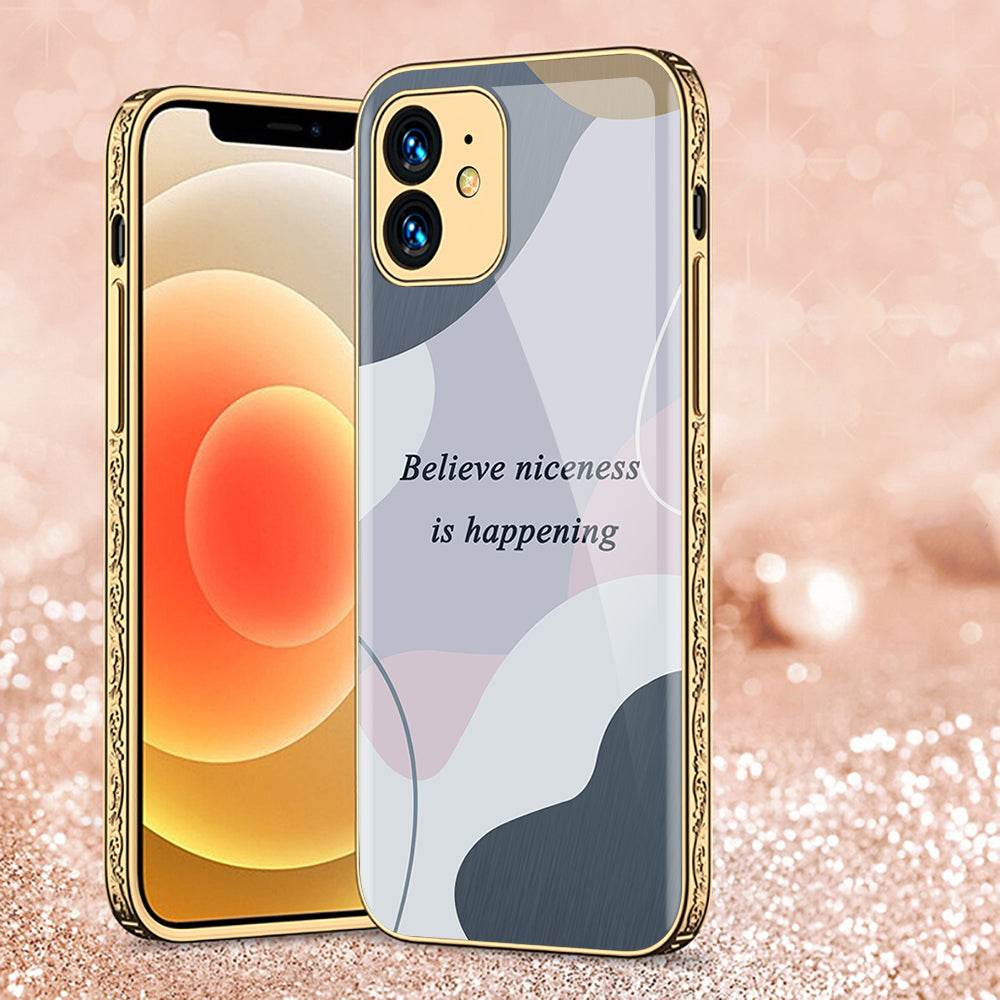 iPhone 11 Cover - Happy Series - Premium Electroplated Shutterproof Case Soft Silicon Borders Case Design7
