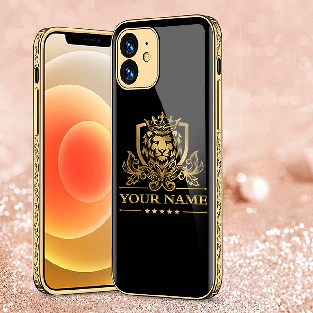 iPhone 11 Cover - Gold Series - Premium Electroplated Shutterproof Case Soft Silicon Borders Case Design1