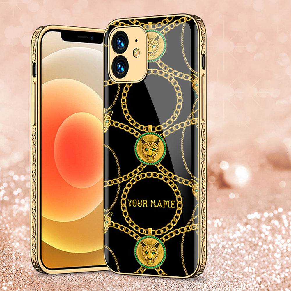 iPhone 11 Cover - Gold Series - Premium Electroplated Shutterproof Case Soft Silicon Borders Case Design4