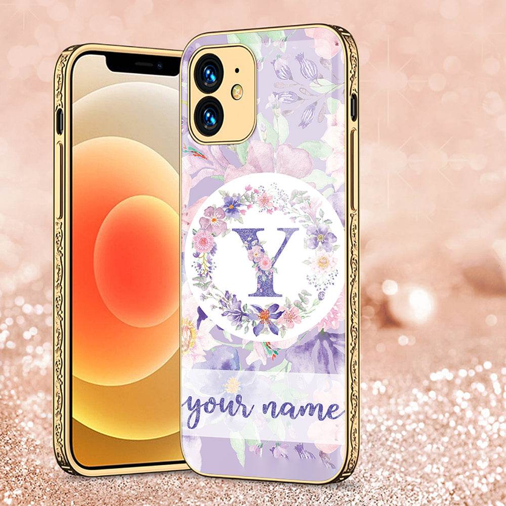 iPhone 11 Cover - Personalized Alphabet Series - Premium Electroplated Shutterproof Case Soft Silicon Borders Case Design3