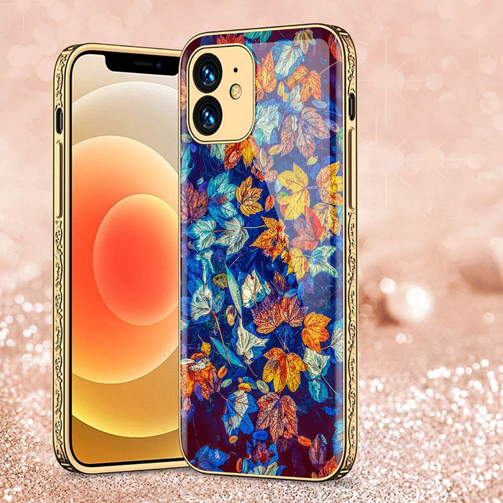 iPhone 11 Cover - Floral Series 2 - Premium Electroplated Shutterproof Case Soft Silicon Borders Case Design8