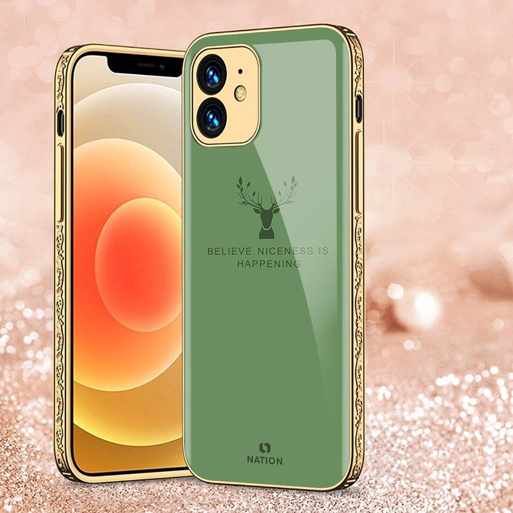 iPhone 11 Cover - Nice Series - Premium Electroplated Shutterproof Case Soft Silicon Borders Case Design2