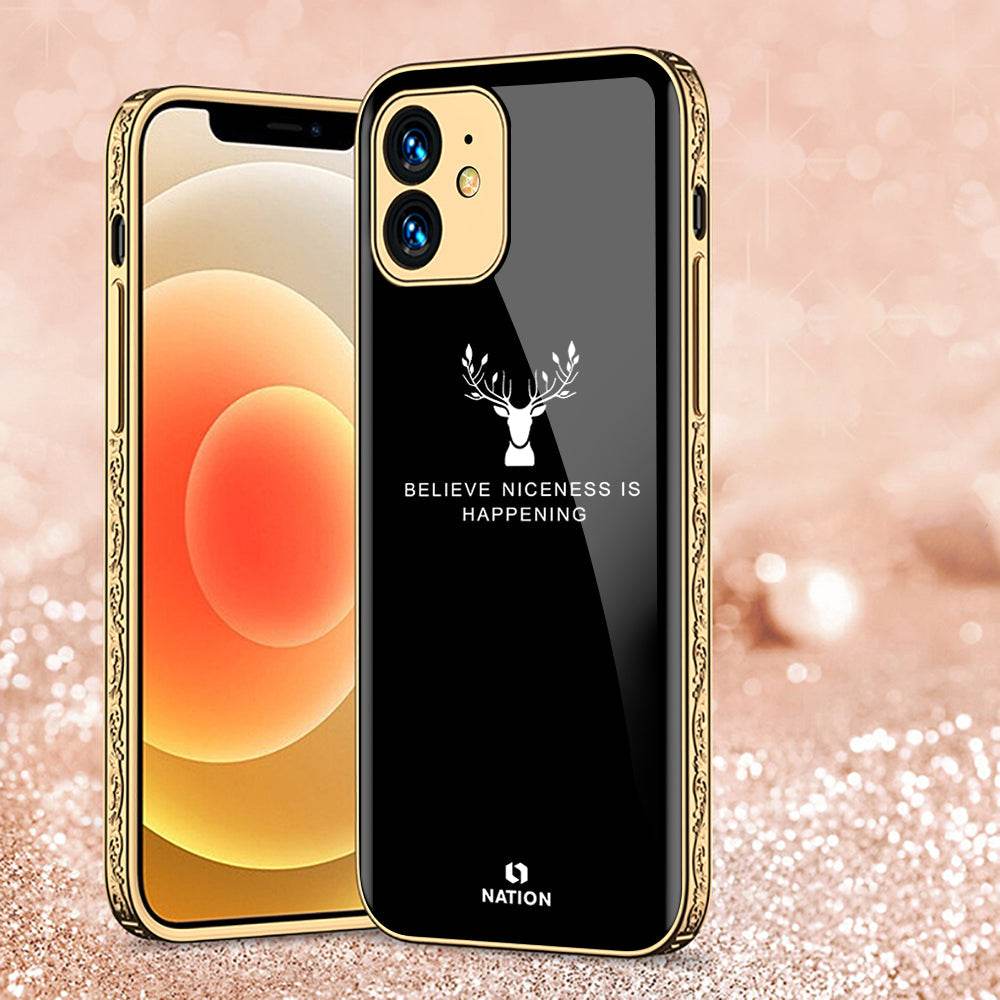 iPhone 11 Cover - Nice Series - Premium Electroplated Shutterproof Case Soft Silicon Borders Case Design8