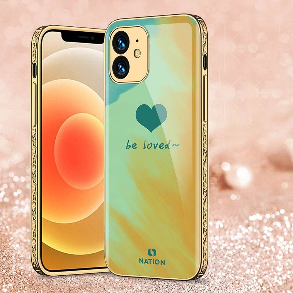 iPhone 11 Cover - Onation Heart Series - Premium Electroplated Shutterproof Case Soft Silicon Borders Case - Futurestore.pk