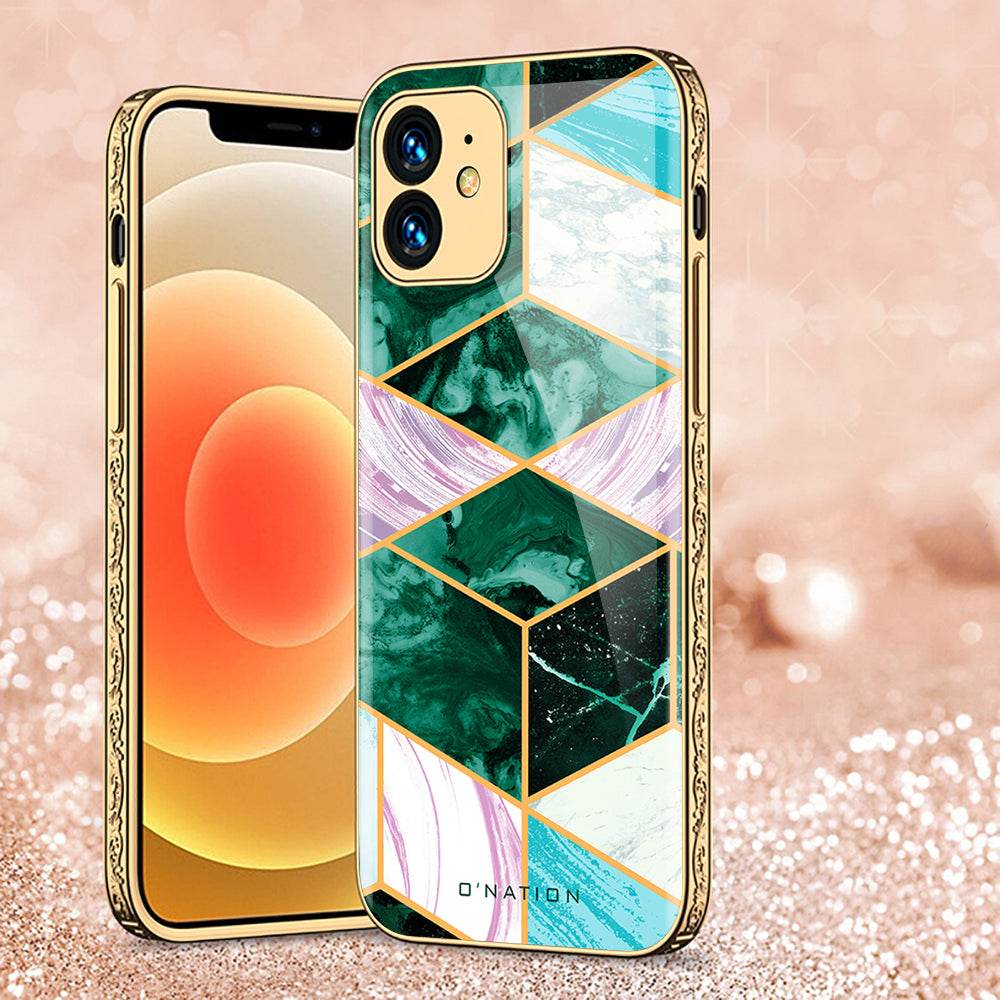 iPhone 11 Cover - O'Nation Shades of Marble Series - Premium Electroplated Shutterproof Case Soft Silicon Borders Case - Futurestore.pk