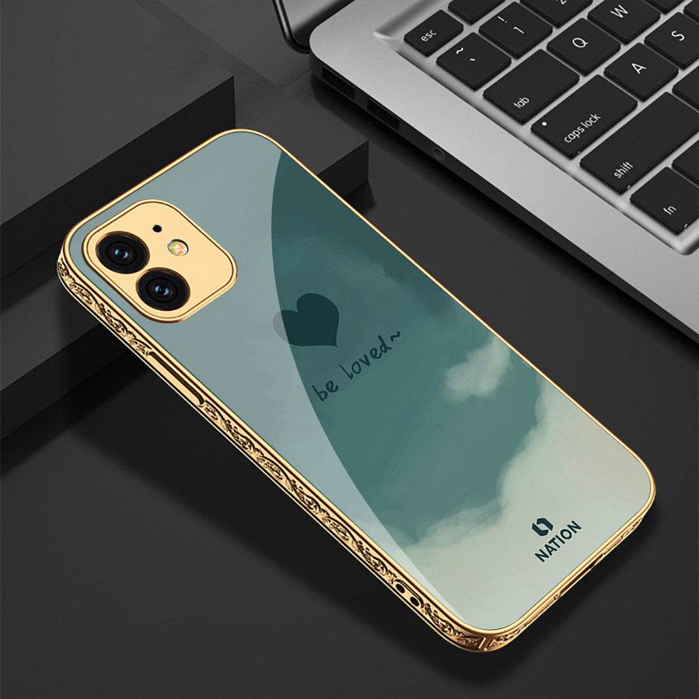 iPhone 11 Cover - Onation Heart Series - Premium Electroplated Shutterproof Case Soft Silicon Borders Case - Futurestore.pk