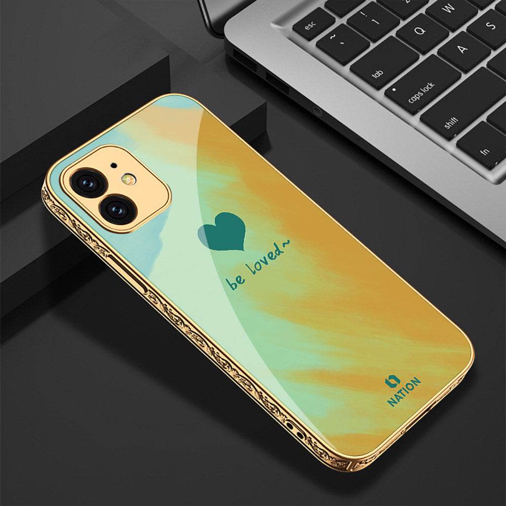 iPhone 11 Cover - Onation Heart Series - Premium Electroplated Shutterproof Case Soft Silicon Borders Case - Futurestore.pk