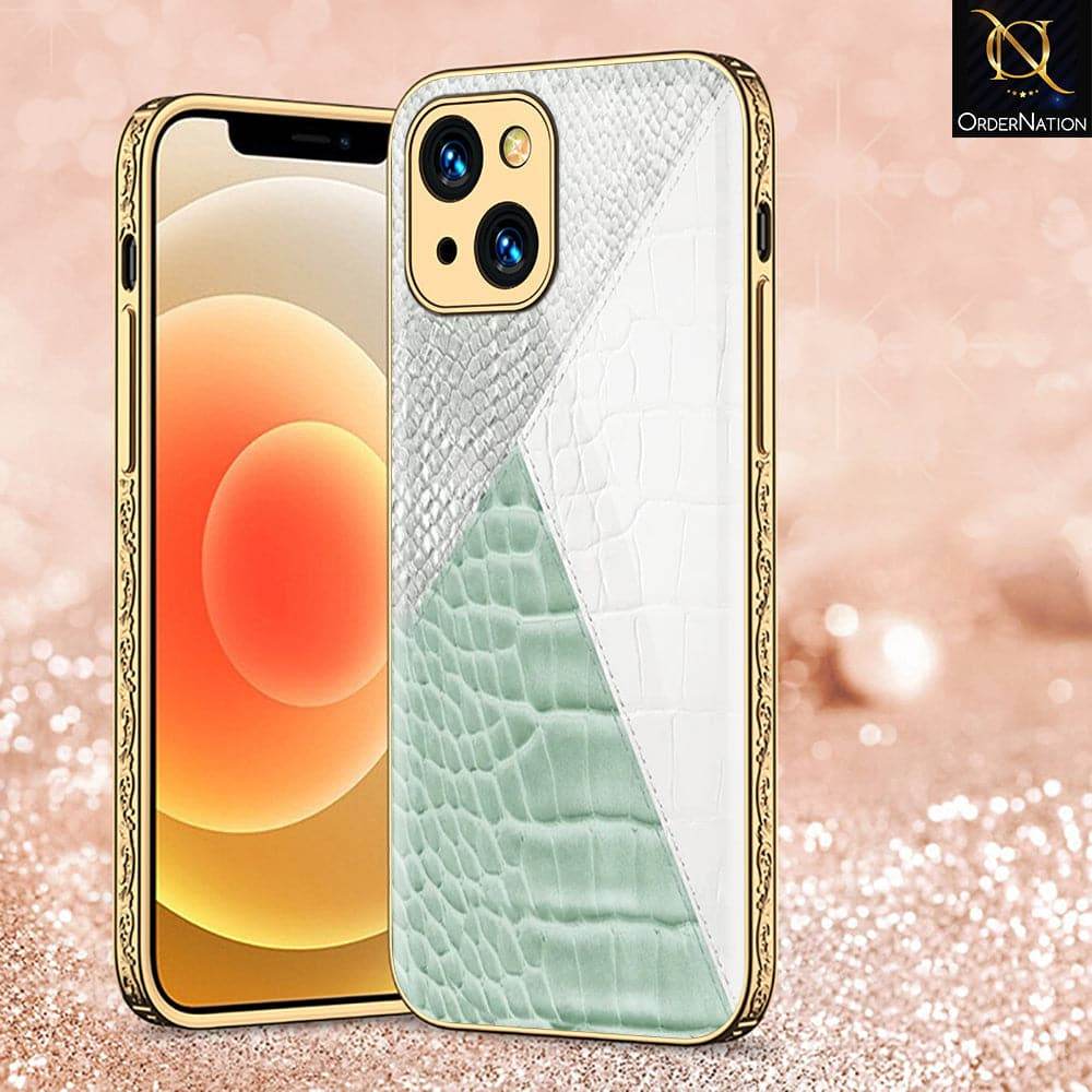 iPhone 13 Cover - Printed Skins Series - HQ Ultra Shine Premium Infinity Glass Soft Silicon Borders Case Premium Electroplated Glass Soft Case Design6