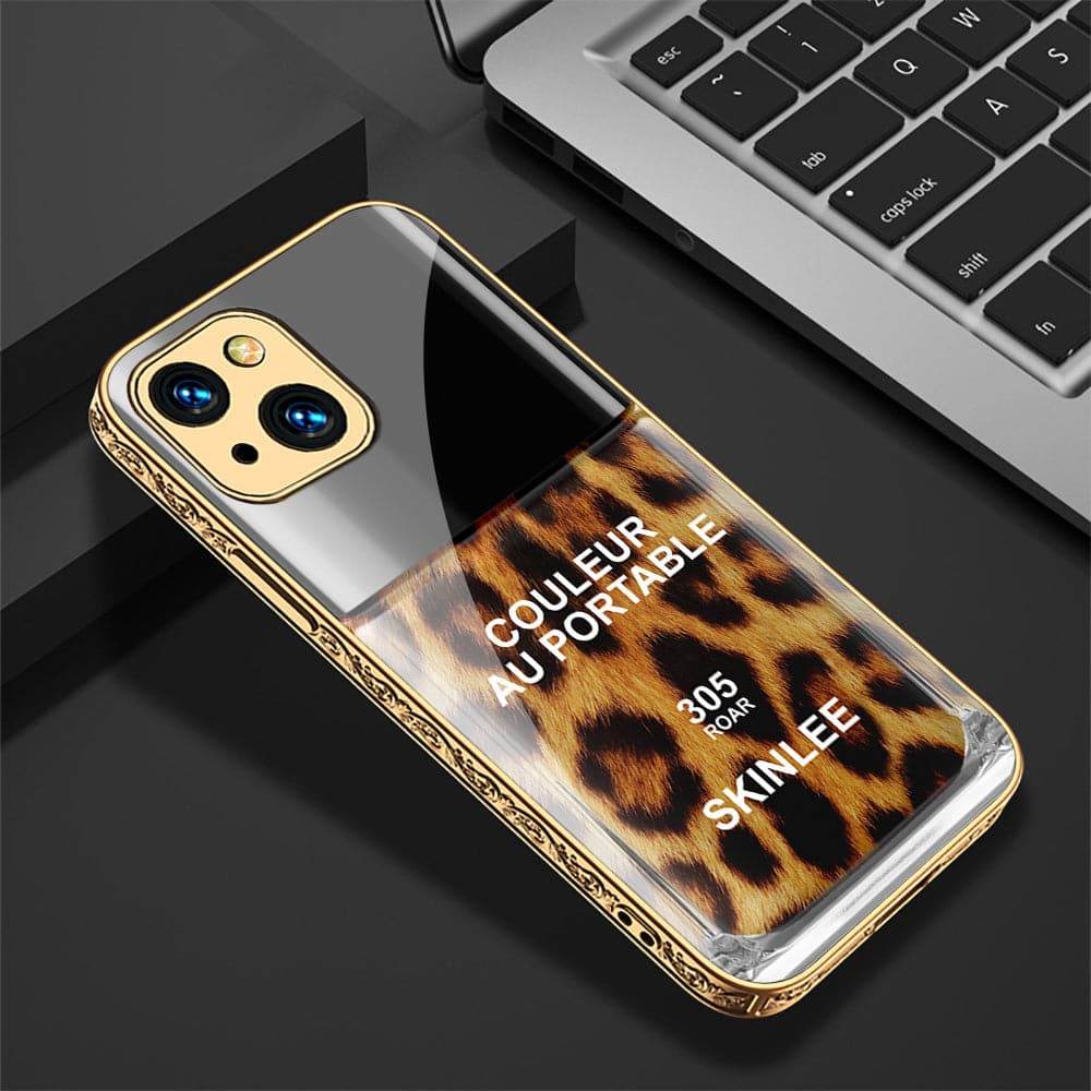 iPhone 13 Cover - Couleur Au Portable Series Series - HQ Ultra Shine Premium Infinity Glass Soft Silicon Borders Case