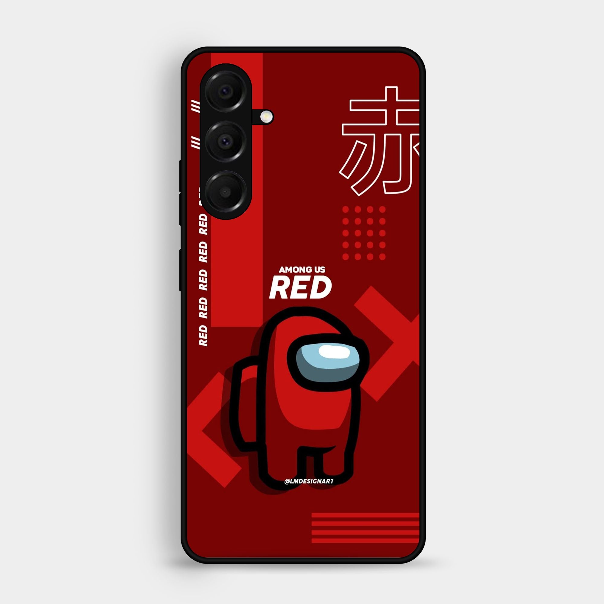 Samsung Galaxy S24 - A Red Robot With Background - Premium Glossy Phone Case