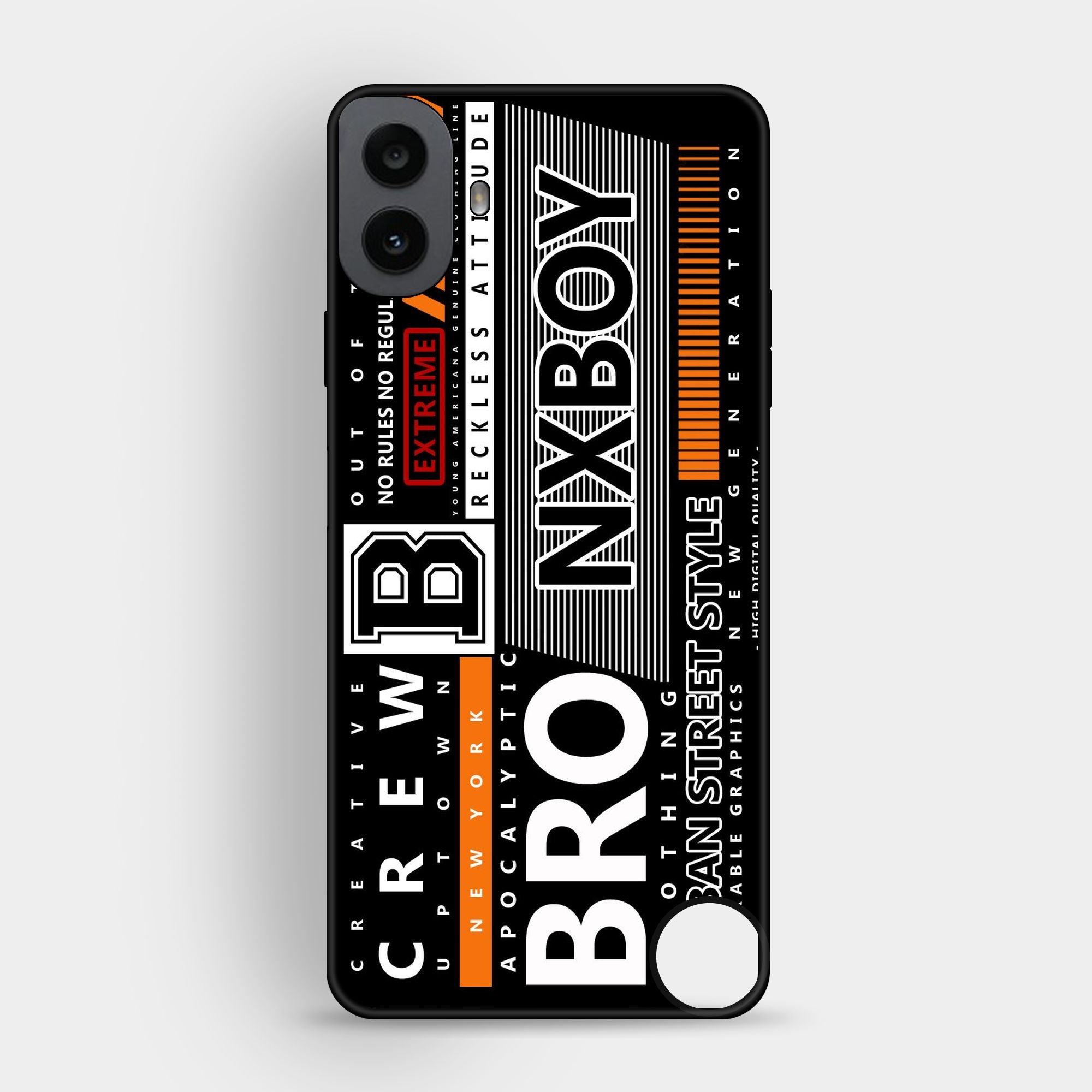 Nothing CMF Phone 1 A Black And White Logo - Premium Glossy Phone Case