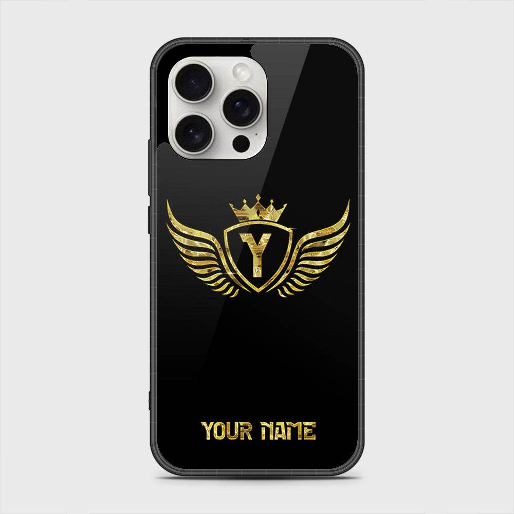 iPhone 16 Pro Max Cover - Gold Series - HQ Premium Shine Durable Shatterproof Case Design3